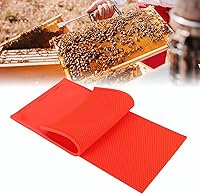 Vista 2 de Cera de abeja flexible de cera de abejas 2 piezas DIY prensa peine de goma hojas de cera de abejas hojas de panal hacer prensa máquina de grabado