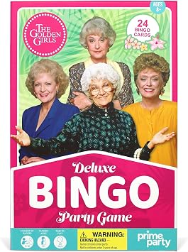 Golden Girls Bingo Game | Bingo Board Games for Adults and Kids for Up to 24 Players - Party Games