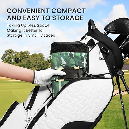 Miniatura 26 de FINGER TEN Bolsa para palos de golf, mini, ligera, para hombres, mujeres, mujeres, niños, con/sin bolsa de bola, portátil para campo de conducción