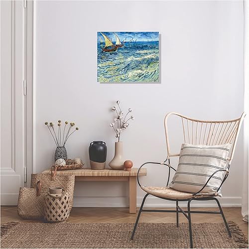 Miniatura 296 de A&T ARTWORK The Starry Night de Vincent Van Gogh. Tamaño del marco: 36 x 30 pulgadas, tamaño de la imagen: 30 x 24 pulgadas, reproducciones clásicas