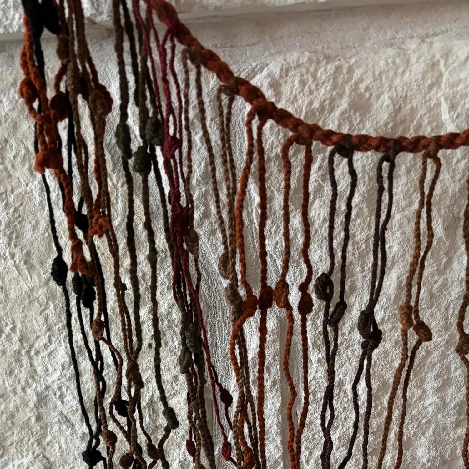 Handmade Peruvian Quipus - 25"x16"- Textiles Home decor - Wall Hanging Wall Art