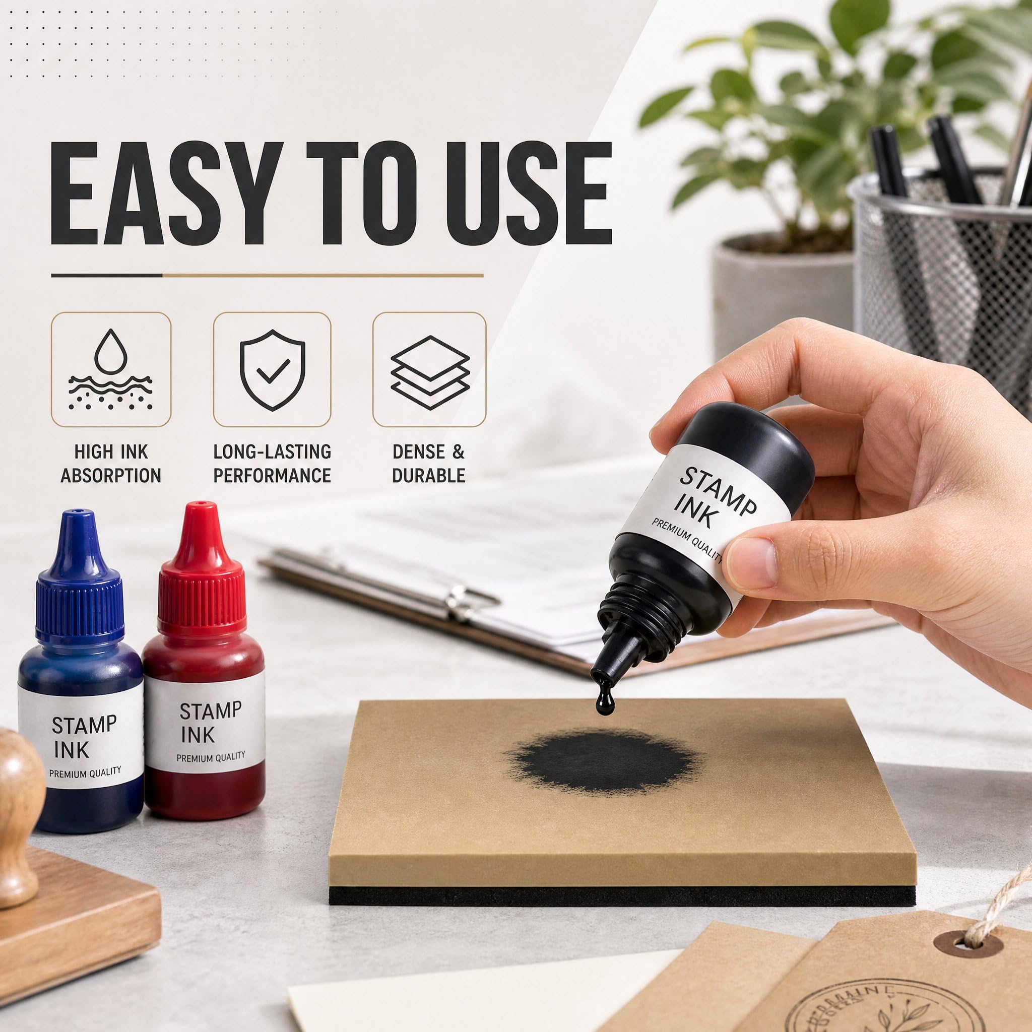 Coussinet d'encre tampon auto-encreur