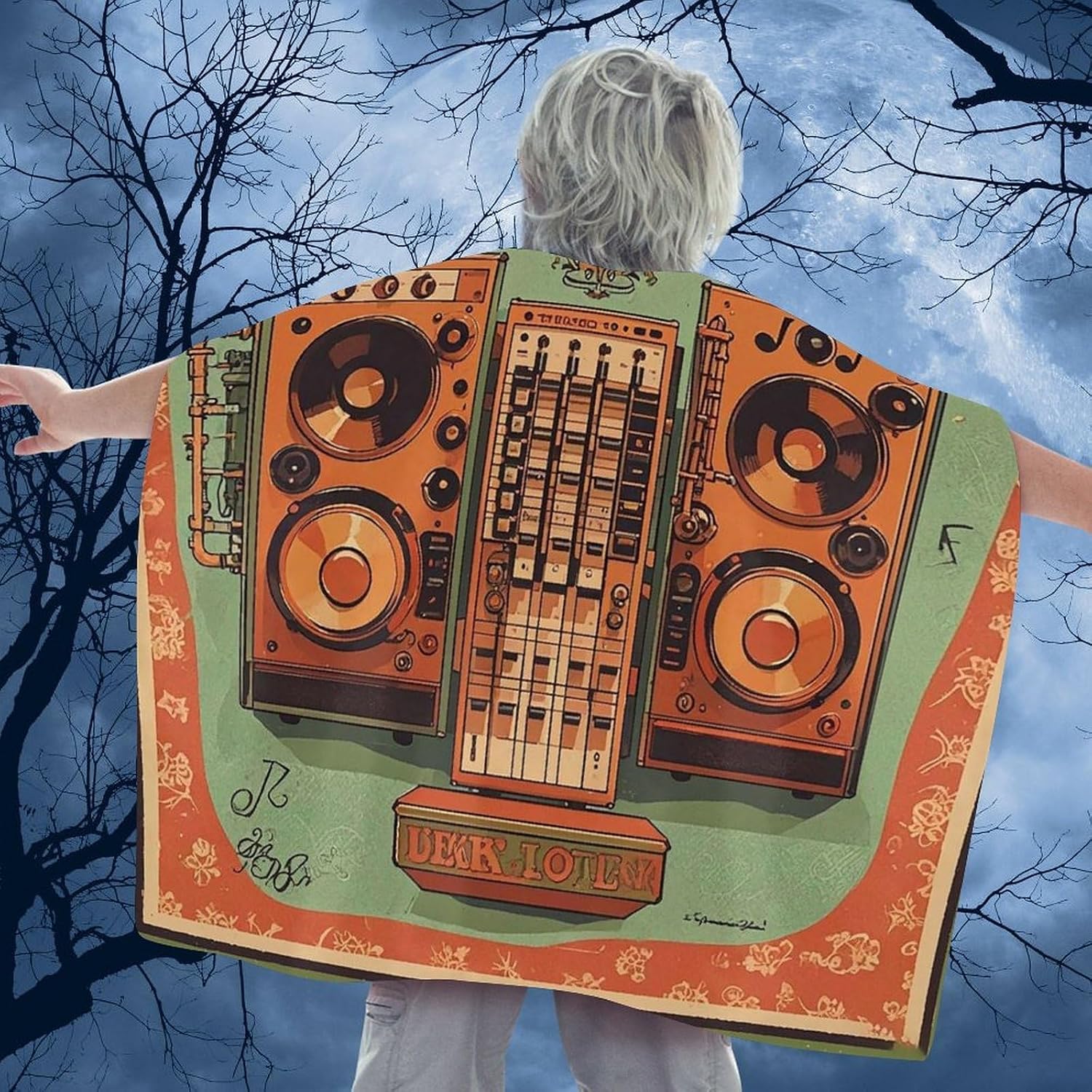 Jazz Music Halloween Cape Hook Loop for Cosplay Party image 5