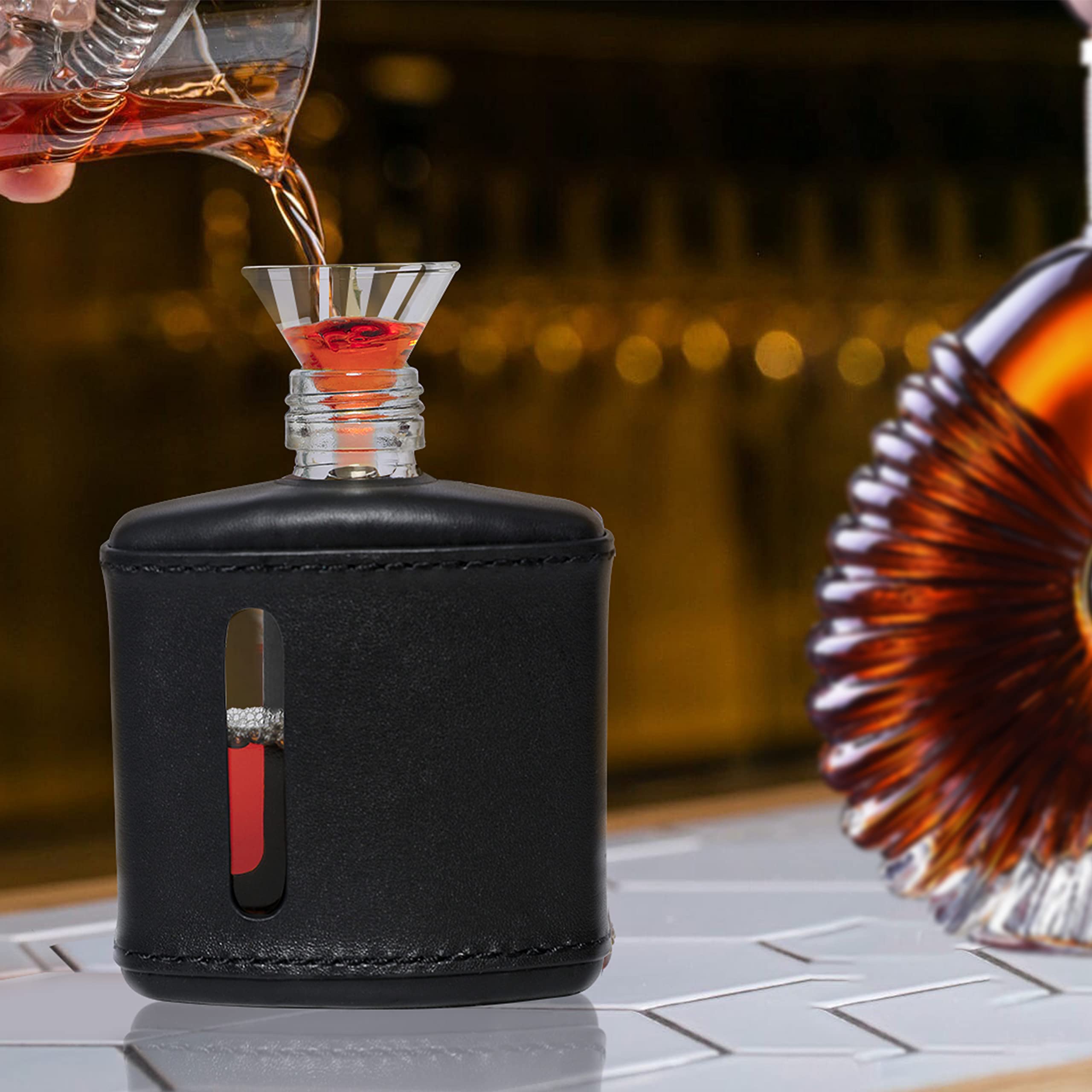 Garybank Glass Funnel, Funnel for Filling Liquor Flask