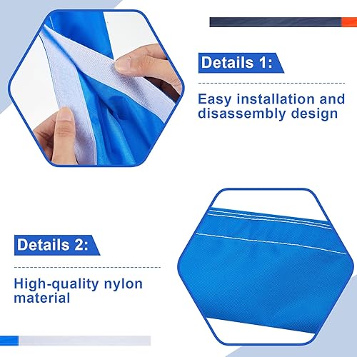 Miniatura 4 de Libima Red de voleibol Setter Equipo de entrenamiento Zona Portátil de voleibol Red de medida de cadena de golpeo Práctica de entrenamiento Equipo