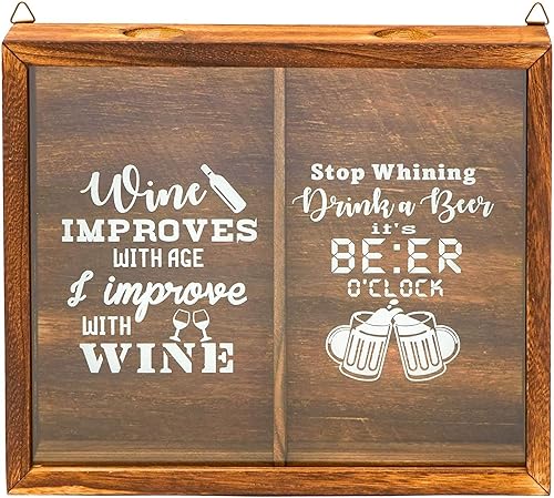 Miniatura 2 de Juvale Soporte para tapón de cerveza y corcho para vino, 13 x 11 x 2.5 pulgadas