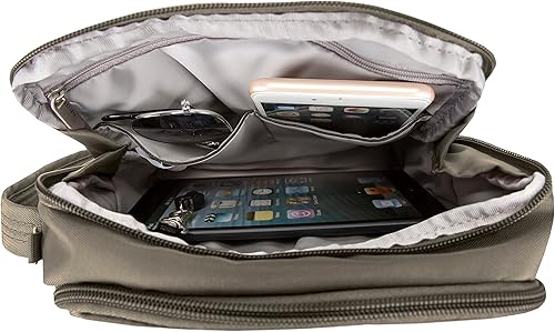 Miniatura 4 de Travelon - Bolso de viaje antirrobo clásico cruzado, Nuez moscada), 42224-761