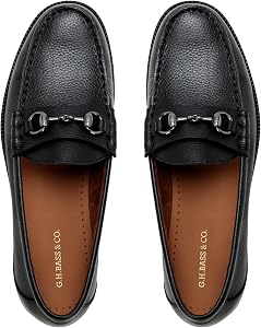 Amazon.com | G.H. Bass & Co. Men's Andrew Leather Horsebit Loafer