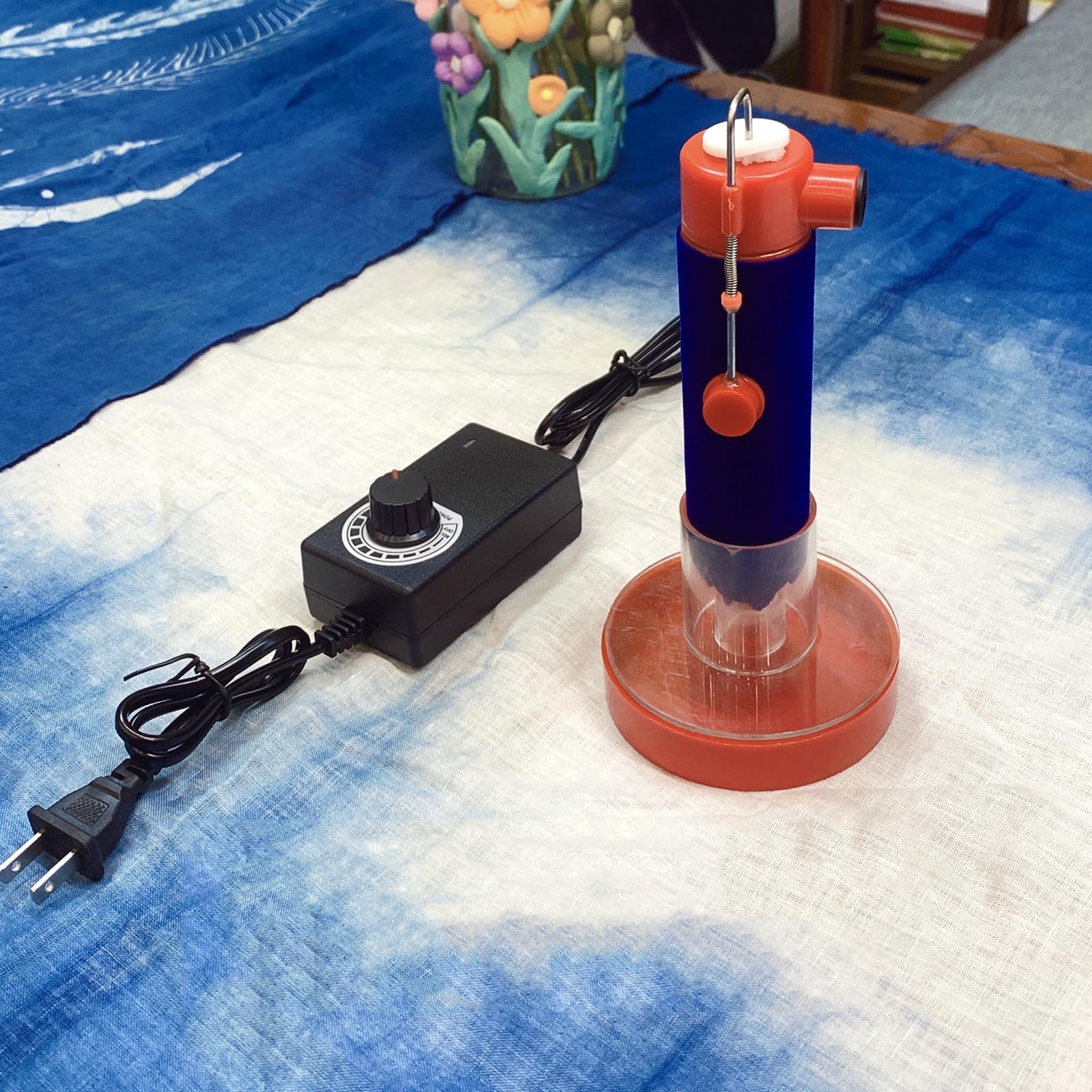 MiBoce Batik Printing Pen, Electric Wax Dyeing Pen, Batik Tools and Supplies, with Temperature Adjustable Power Supply, for Painting Drawing On Fabric Cloth Clay Tool