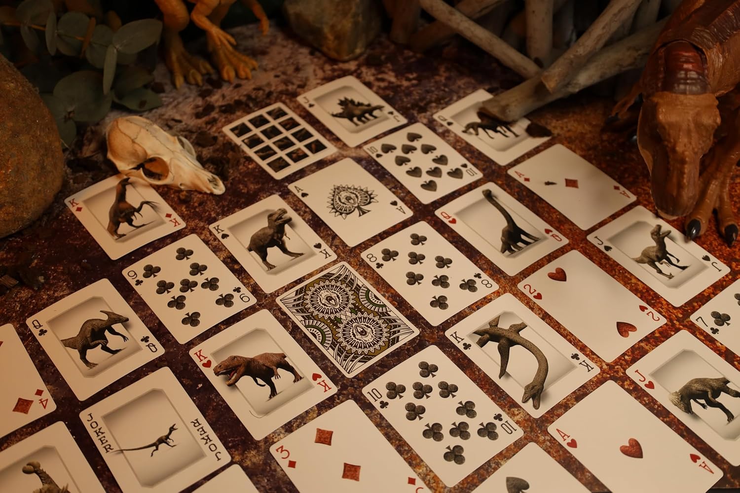Dinosaur Bicycle Playing Cards: Limited Edition Deck for Kids & Adults - Unique Dino Games, Collectible Themed Poker Cards to Enhance Card Games, Dinosaurs Toys & Games Legacy, Jurassic Era