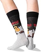 Vista 3 de Hot Sox Men's Fun Famous Paintings Crew Socks-1 Pair Pack-Cool & Artistic Gifts