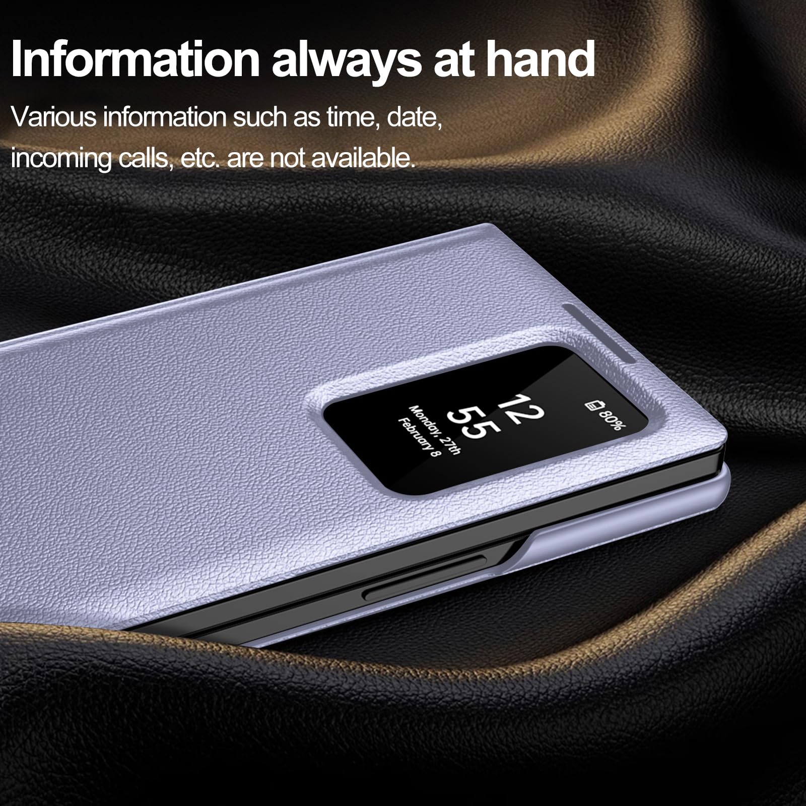 Custodia a portafoglio sottile per Samsung Galaxy Z Fold 8 Ultra, con slot per schede, supporto, protezione per fotocamera, antiurto, anti ingiallimento, custodia a portafoglio in pelle PU per uomini