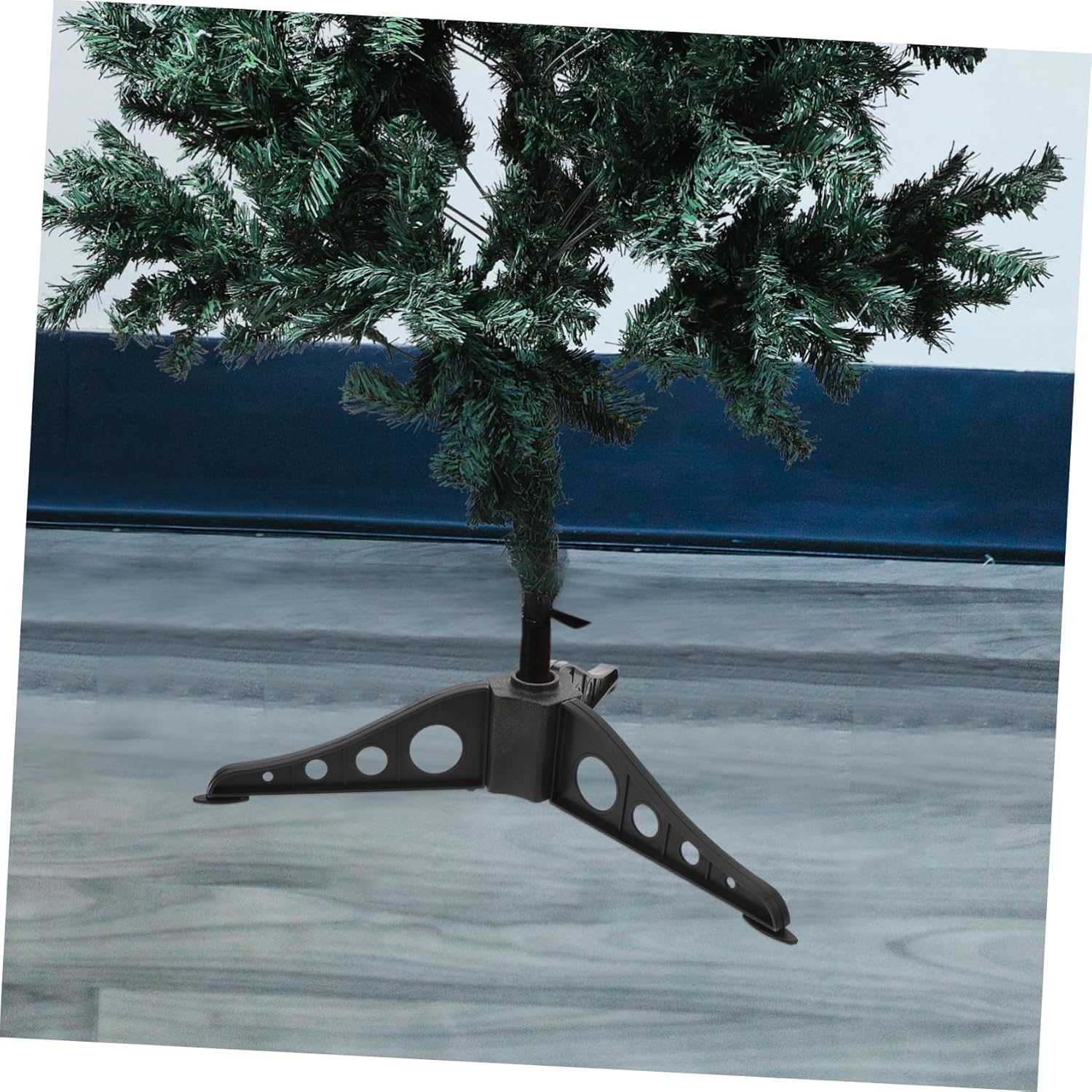 Homoyoyo 4pcs Sturdy Christmas Tree Stand Pedestal for Artificial Trees Sleek Stable Support for Holiday Decorations and Parties