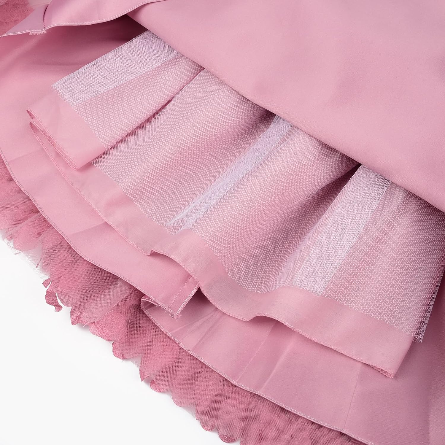 Uhnice Toddler Flower Baby Girls Dress Embroidered Tulle Tutu Formal Wedding Dress Birthday Party Pageant - Image 7