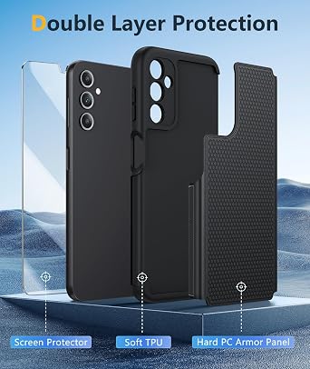 FNTCASE for Galaxy A14-5G Phone Case: Samsung Dual Layer Non Slip Cover