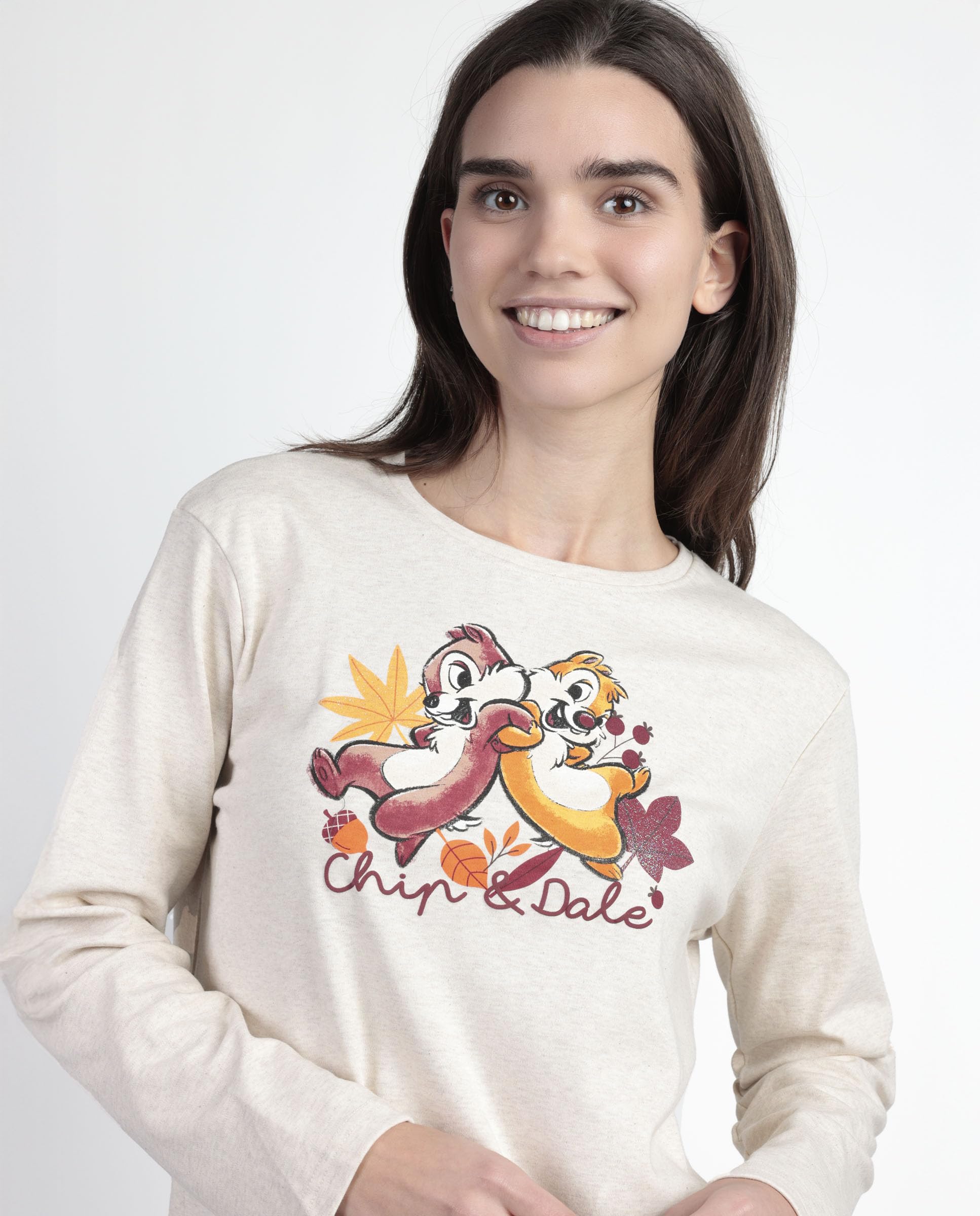 Disney Pijama Manga Larga Chip n´Dale para Mujer