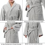 Alpine Swiss Blair Womens Cotton Terry Cloth Bathrobe Shawl Collar Velour Spa Robe