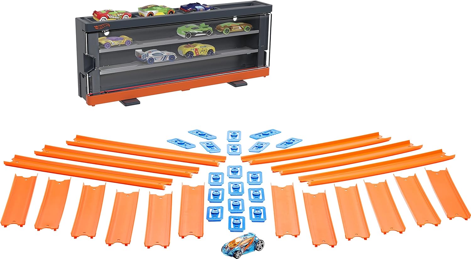 Hot Wheels Interactive Display Case Storage for 12 Toy Cars