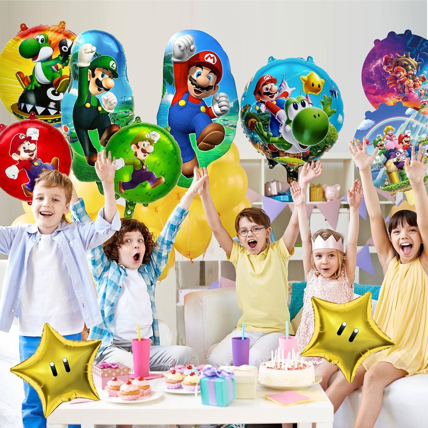 Ensemble De Décorations D'anniversaire | Vecteur Premium