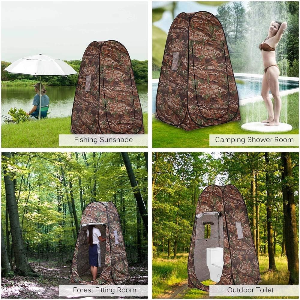 ACTEA Portable Privacy Shower Toilet Tent Camping Up Tent Camouflage Changing Tent Moving Tents Privacy Toilet Changing Room