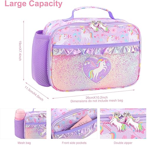 Miniatura 256 de RHCPFOVR Kids Lunch Bag - Insulated Lunch Box for Boys Girls,Washable Lunch Bag and Reusable Toddler Leak-proof Lunchbox for School and Daycare