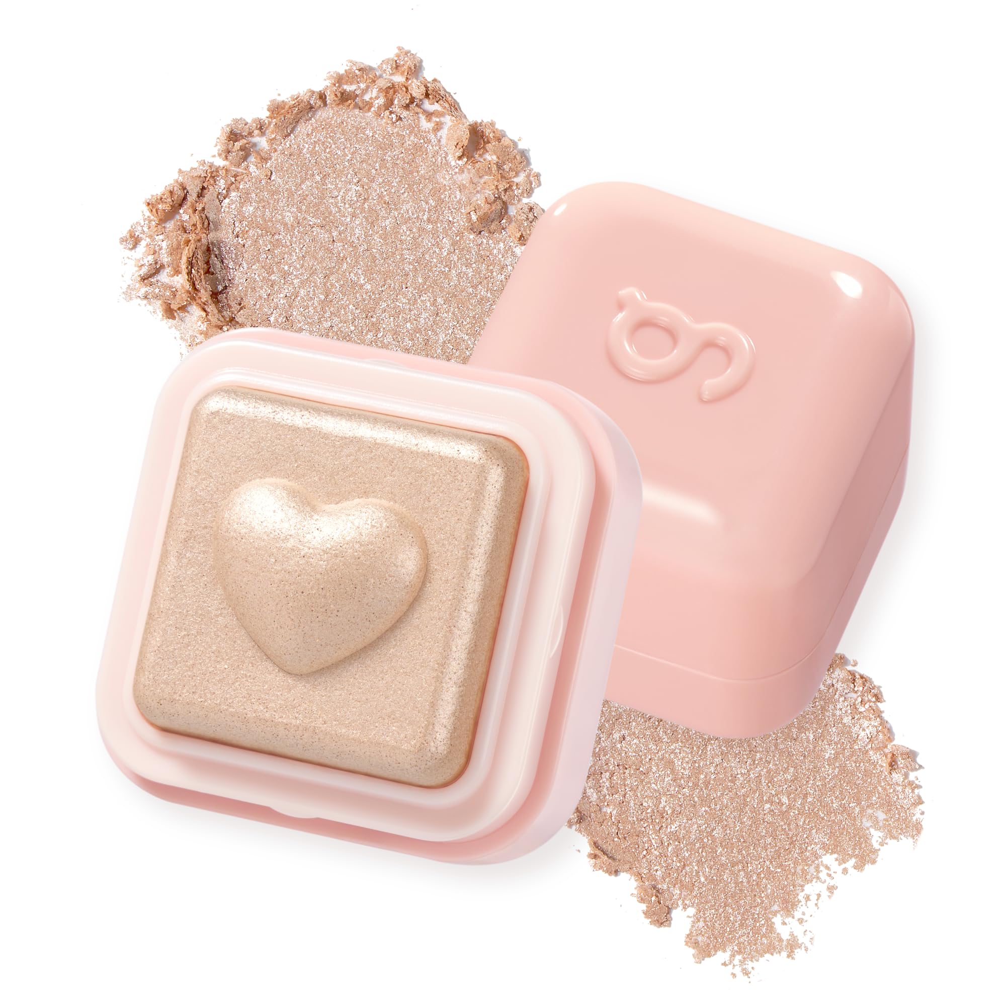 Milk Bling Heartlighter - 01 Peach Heart by Colorgram for Women - 0.07 oz Highlighter
