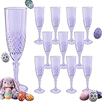 Vista 17 de Copas de champán de plástico, copas de champán a granel, copas de vino acrílicas reutilizables irrompibles para bodas, despedidas de soltero