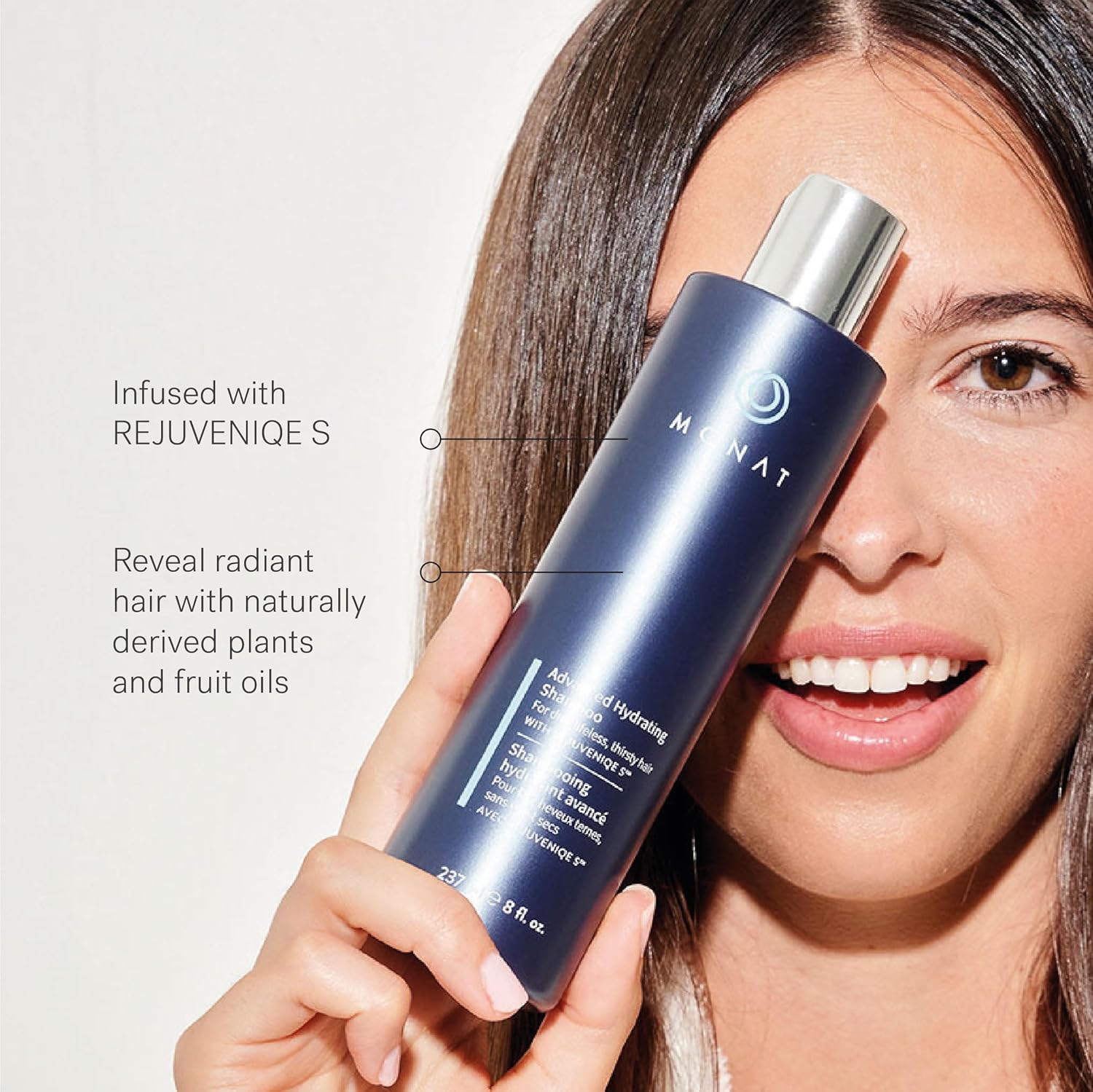 MONAT Advanced Hydrating Shampoo Infused with Rejuveniqe S - Lightweight Hair Shampoo/Moisturizing Shampoo That Nourishes Fine to Medium Hair - Net Wt. 237 ml / 8 fl. oz. - Image 3