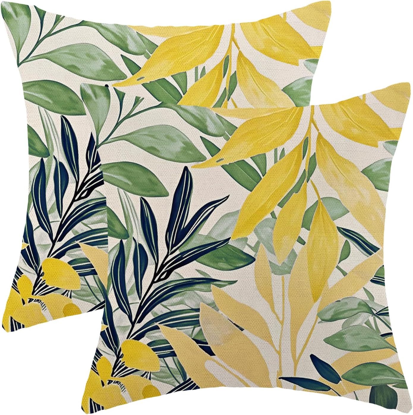 Sage Green Yellow Leaf
