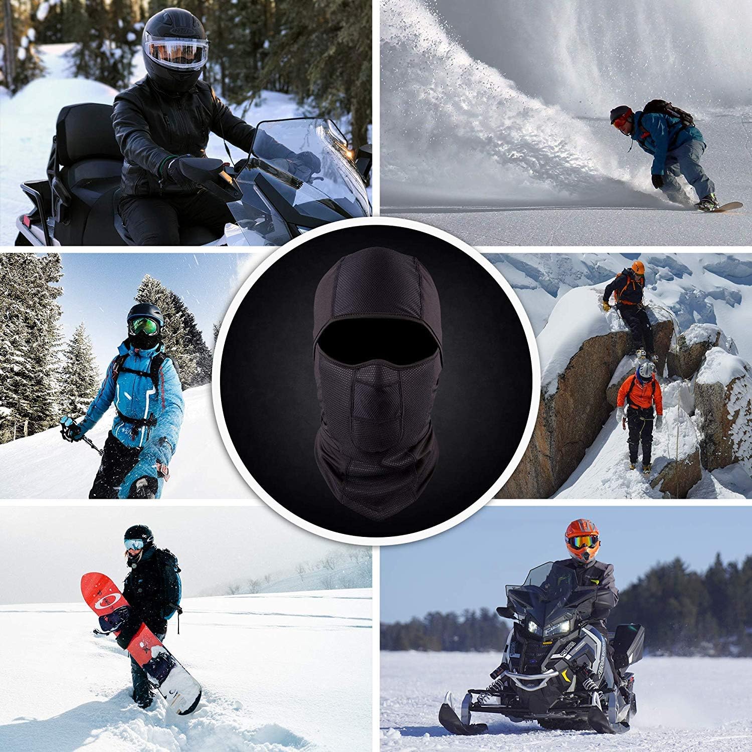 The Friendly Swede Balaclava Face Mask Ultimate Protection Neck Gaiter Bandana (Standard/Nordic/Arctic) (Arctic, 1-Pack Black) : Clothing, Shoes & Jewelry