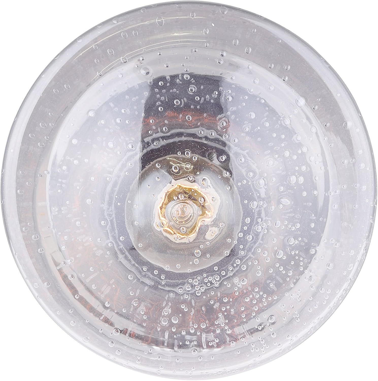 CANARM IFM623A08ORB LTD Mill 1 Light Flush Mount Oil Rubbed Bronze with Seeded Glass , Oil-rubbed Bronze