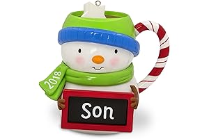 Son Snowman Mug: Hallmark Keepsake Christmas Ornament 2018 Year Dated