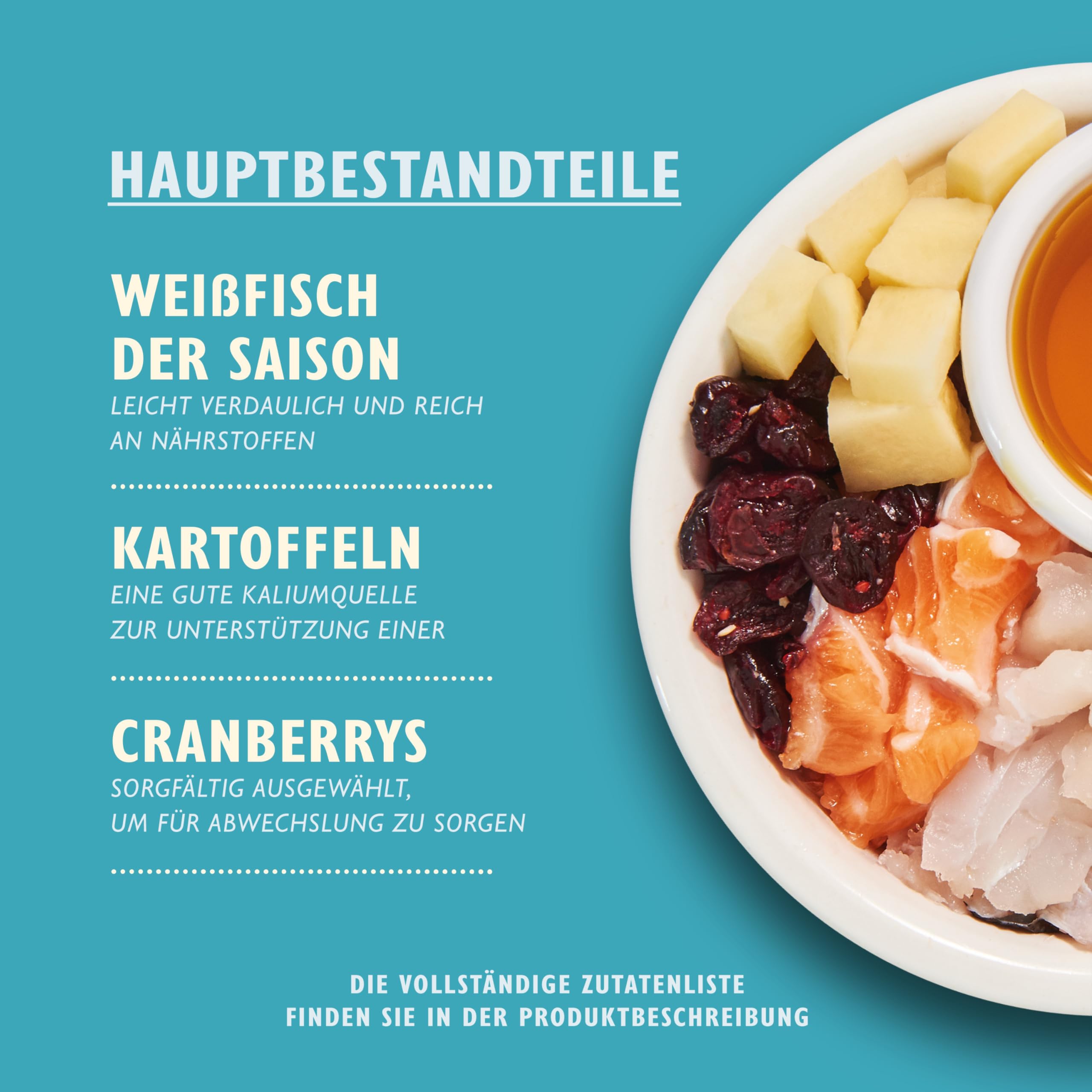 Lily's Kitchen Trockenfutter für Erwachsene Katzen – Weißfisch mit Lachs, 3.2 kg. Getreidefreie Rezeptur, hergestellt aus natürlichen Zutaten, Mit frisch zubereitetem Fisch hergestellt