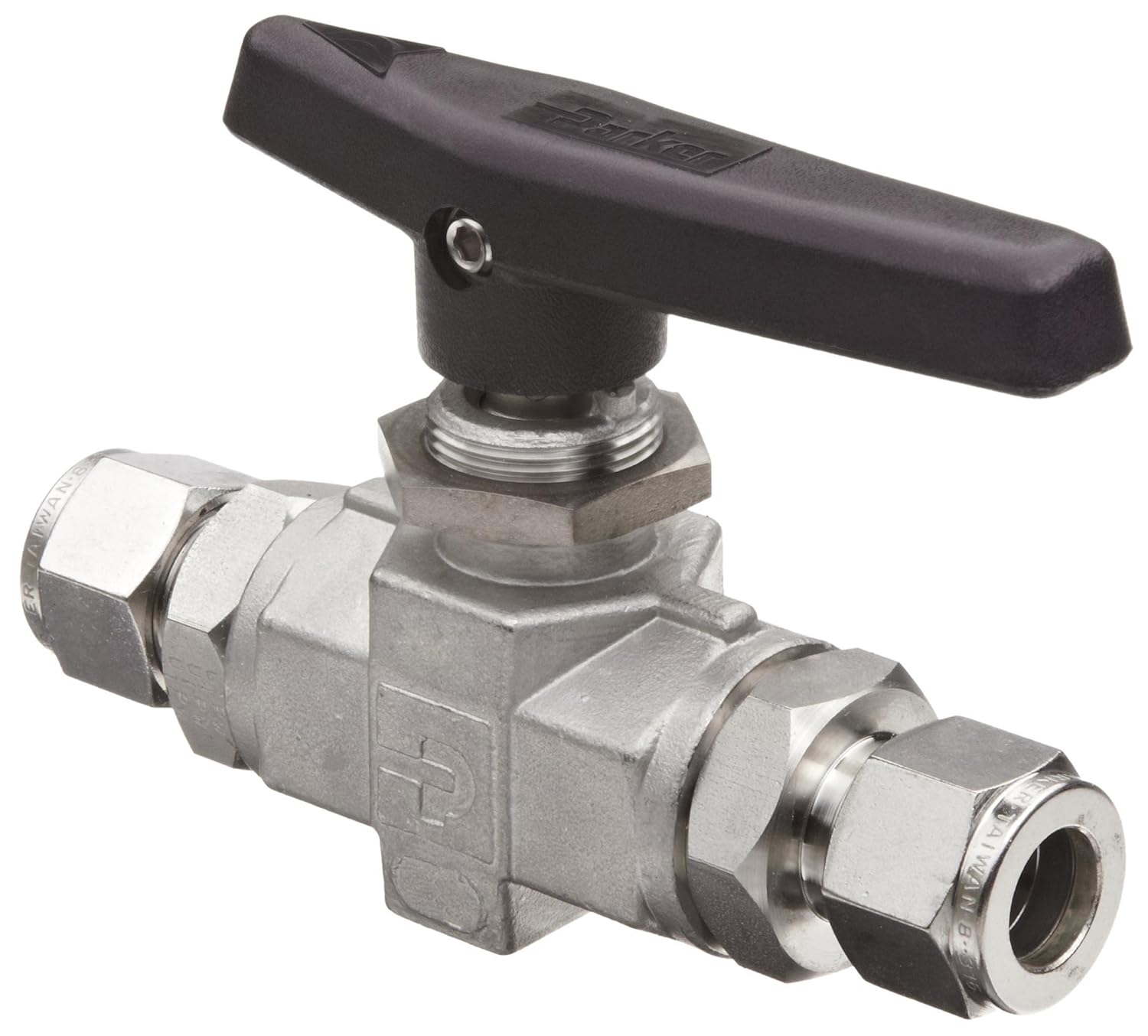 Parker 4AB6LJ2SSP Ball Valve B Series 1/4 ALok PCTFE Packing SS
