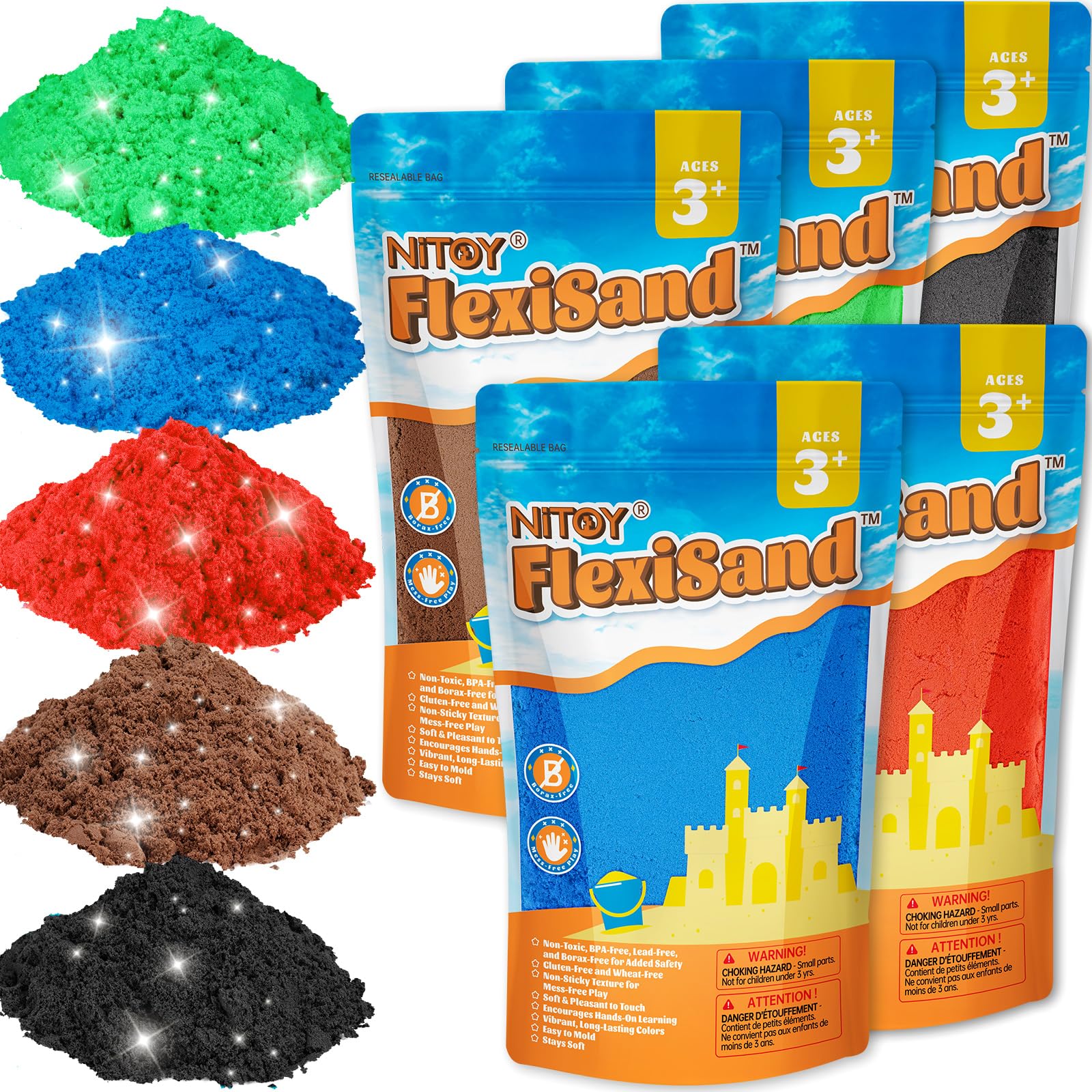 NiToy Play Sand (5 kg, neutralne odcienie)