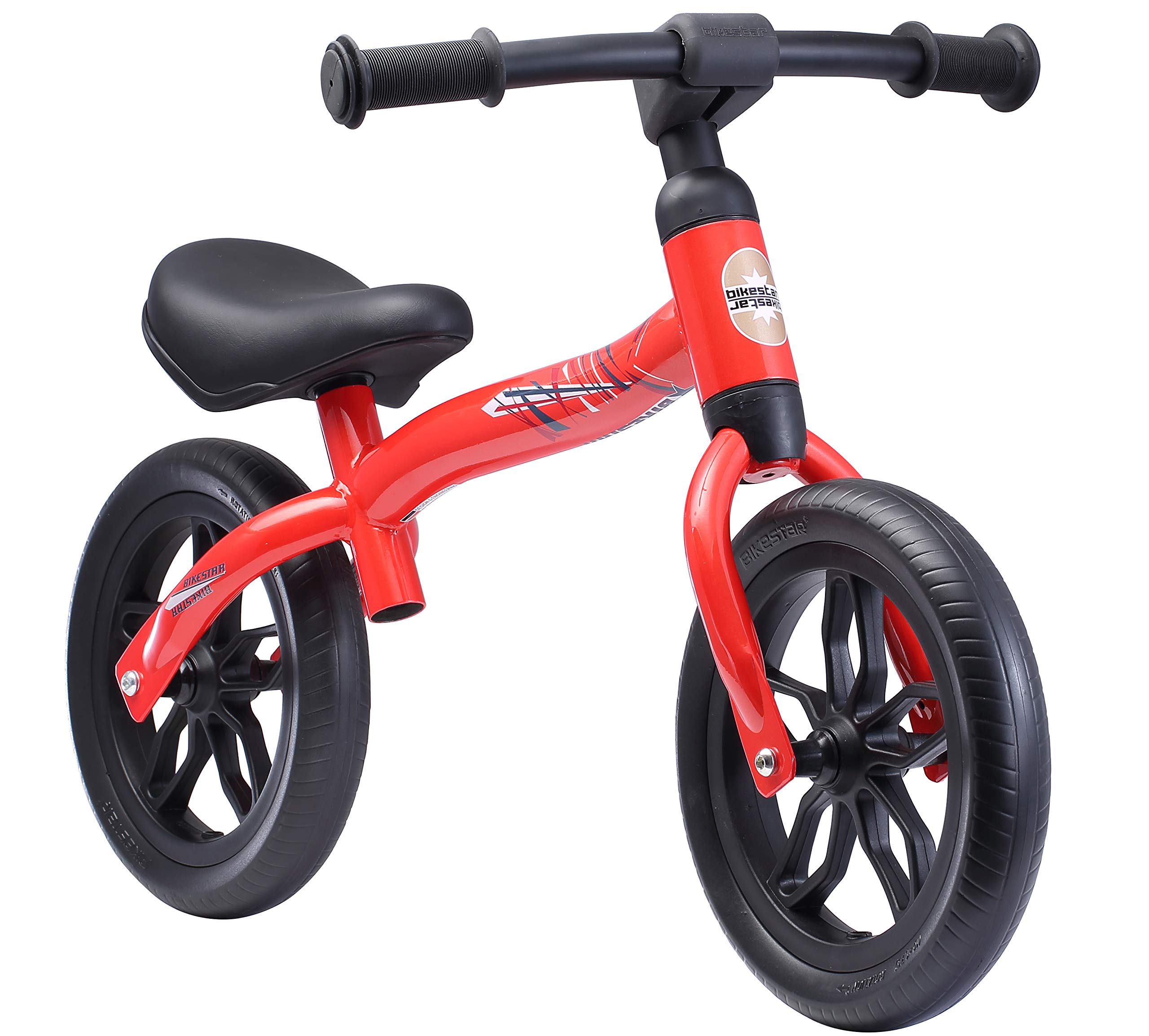 BIKESTAR 2-in-1 Bicicletta Senza Pedali Peso Leggero (3KG!) per Bambino et Bambina 2-3 Anni | Bici Senza Pedali Bambini 10 Pollici Eco | Rosso