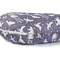 Vista 6 de IBraFashion Funda para tumbona Boppy original, hipoalergénica y lavable a máquina, funda de repuesto para tumbona del zodiaco neutro