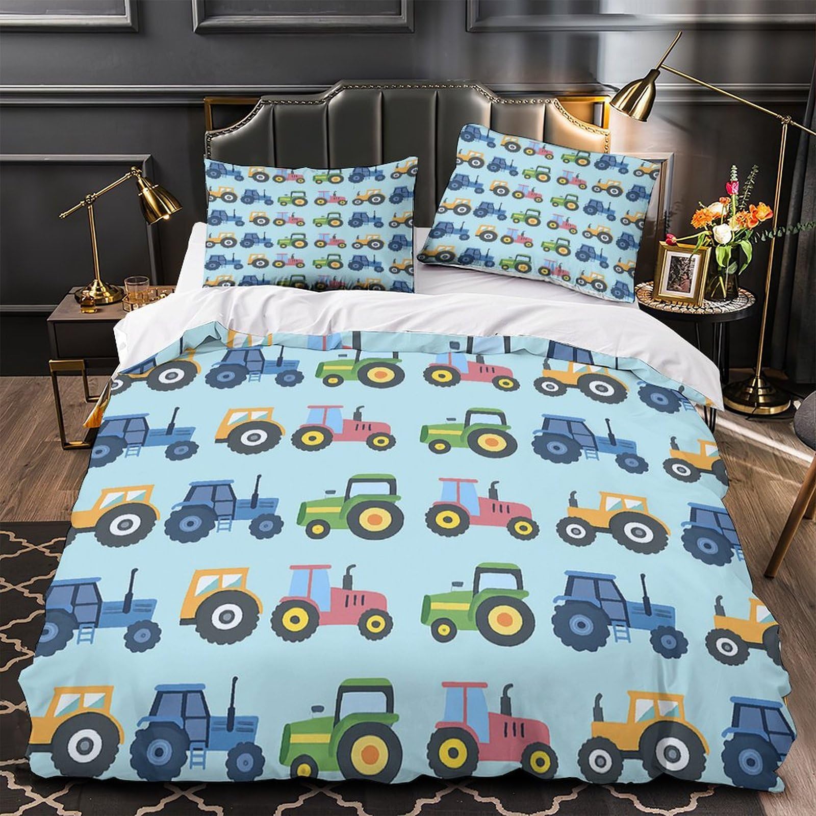 Kinder Bettwäsche Traktor Motiv Mikrofaser Teenager Geschenk