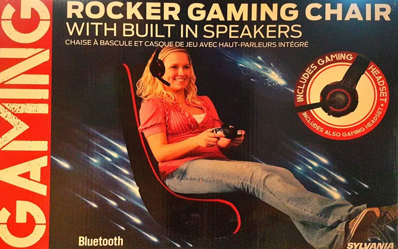 Sylvania SCH205HP Rocker Gaming Chair with Builtin Speakers