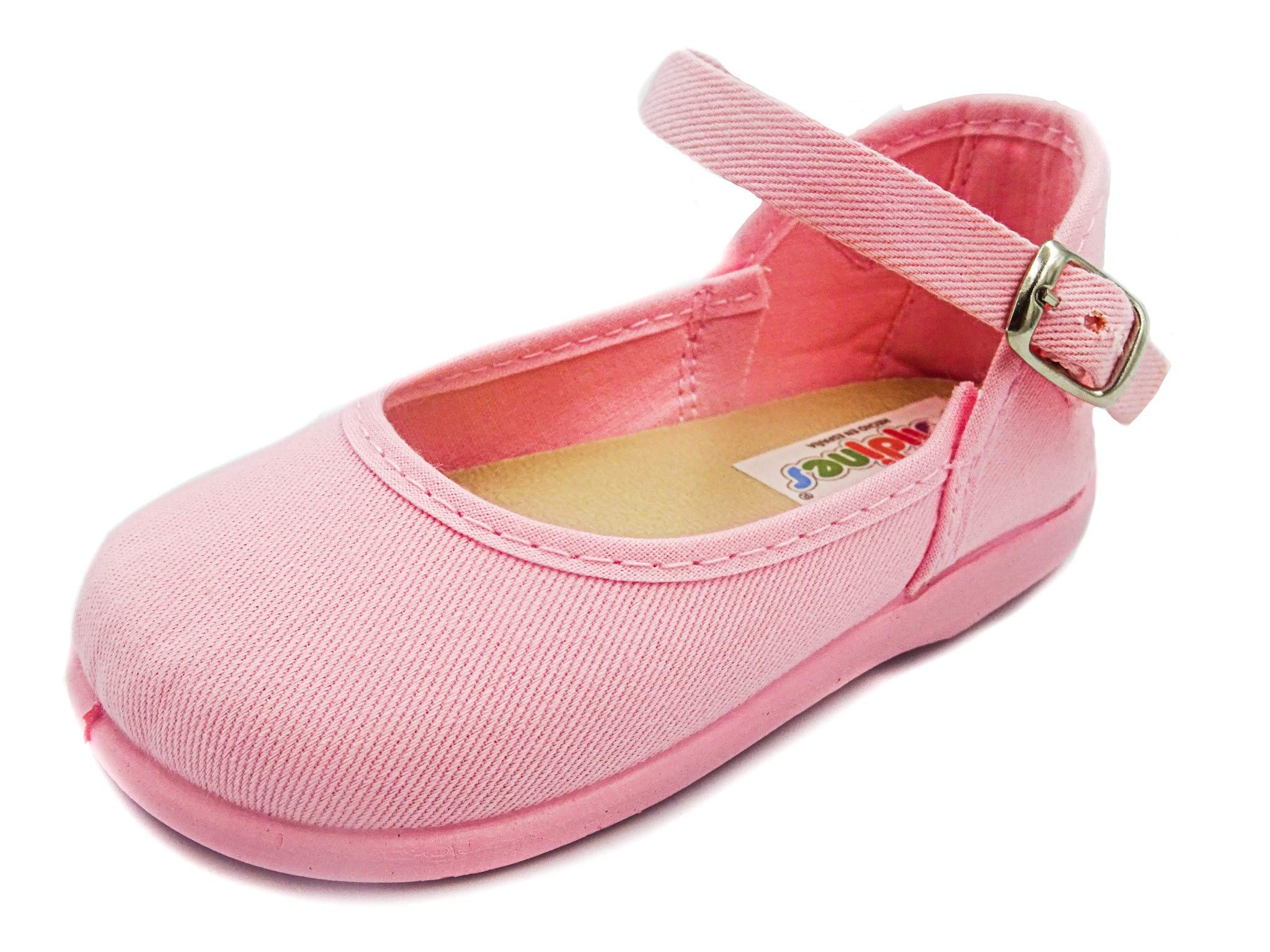 Mercedita de Tela con Hebilla para Bebé Niña