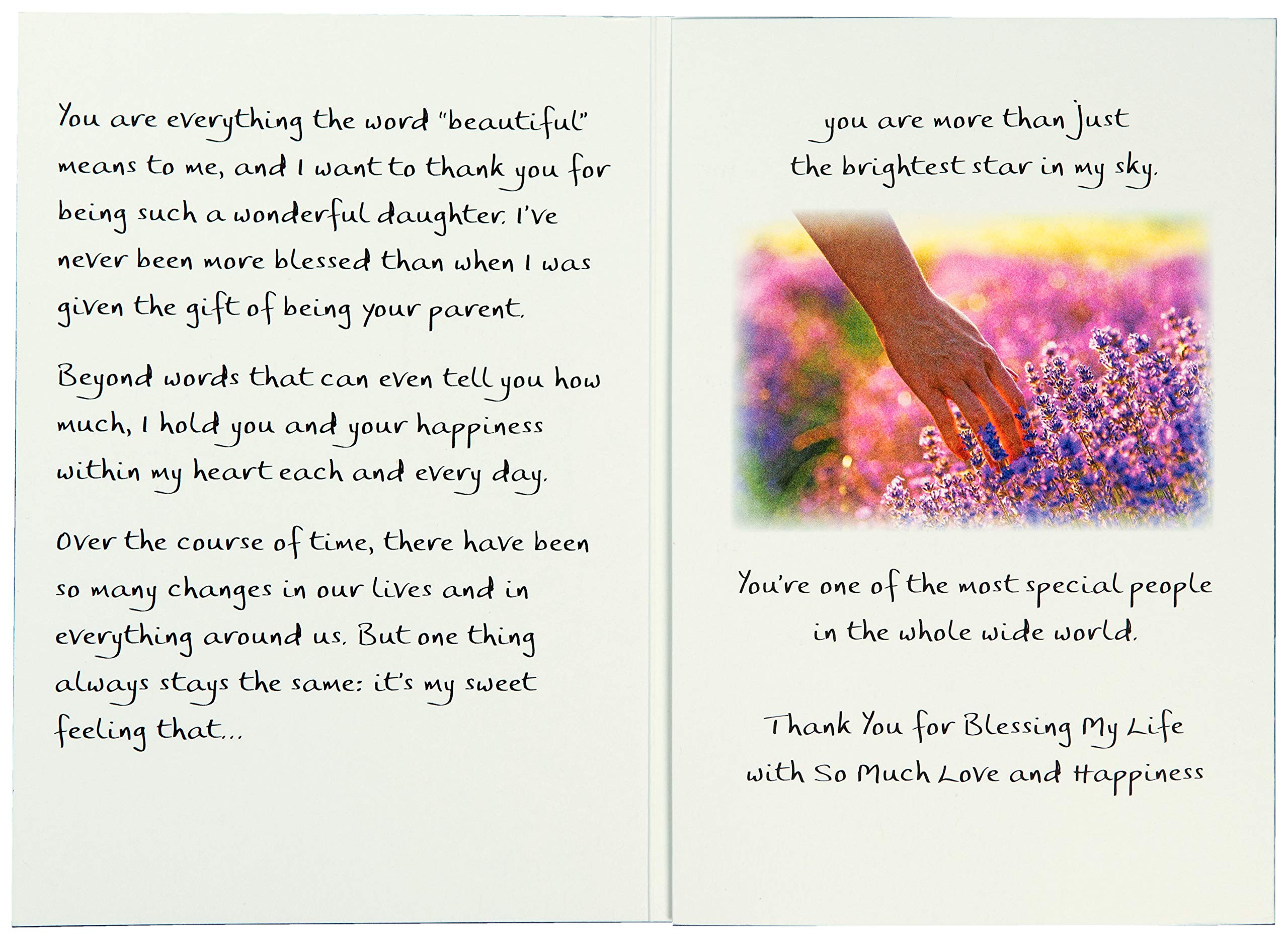Amazon.com: Blue Mountain Arts Greeting Card “Daughter, I Want You To Know  That…” Is The Perfect Birthday, Graduation, “Thinking of You,” or “I Love  You” Card From a Mom or Dad, by