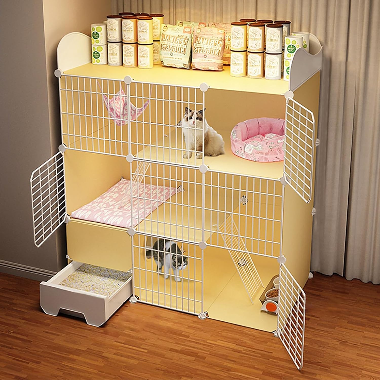 DYUNCZ キャットケージ 猫ケージ安い 猫ゲージ特大 猫ケージ トイレ 