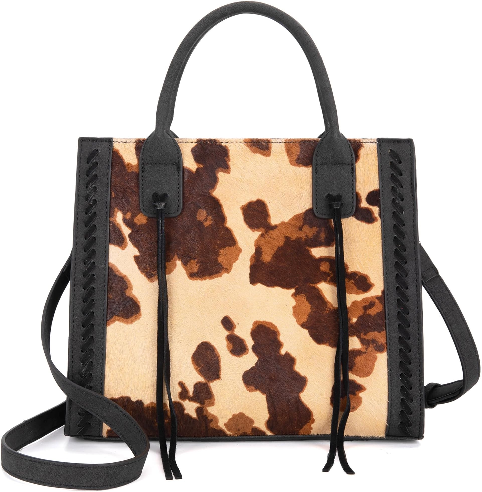 Montana WestWrangler Tote Bag for Women Western Cowhide Purse and Wallet Set