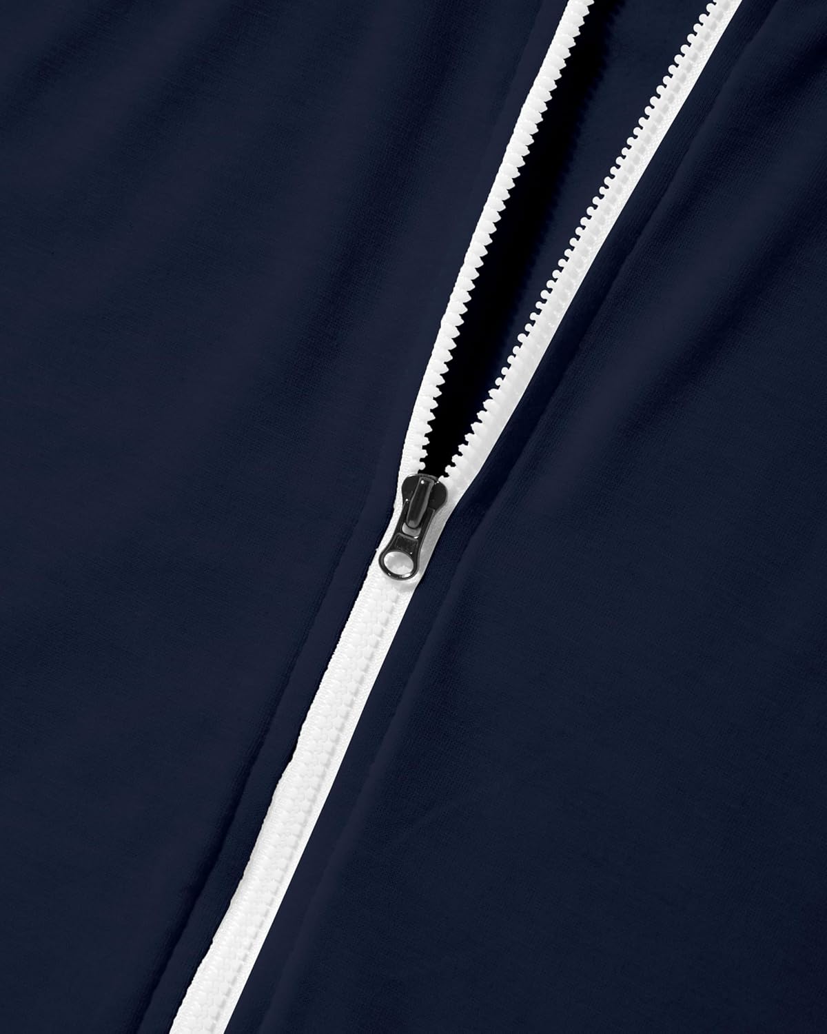 Ohoo Mens Lightweight Soft Fleece Lined Zip Up Hoodie with Pockets Long Sleeve Super Thin Slim Fit Hooded Sweatshirt - Image 5