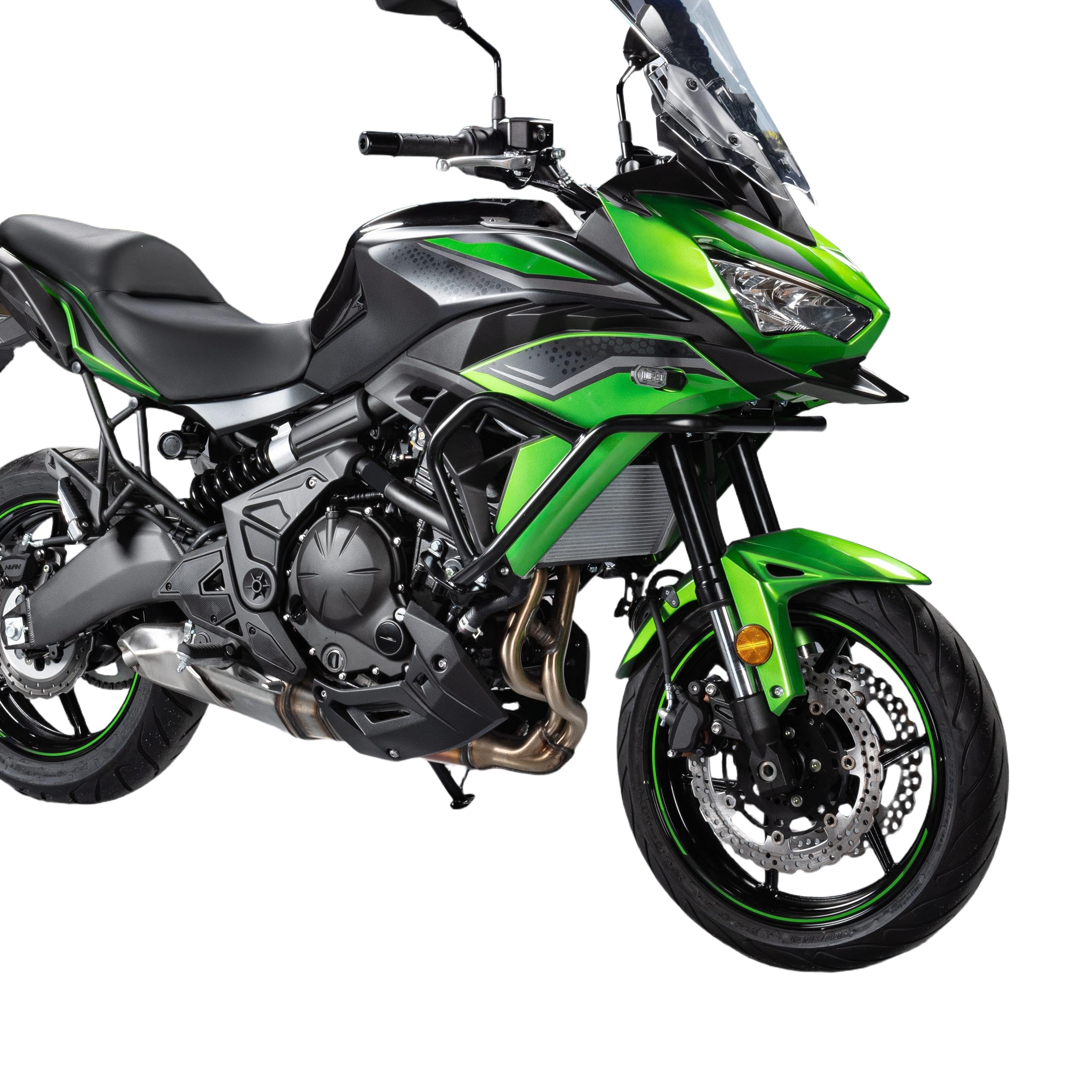Protecteur de Cadre de Pare-Chocs en Chute de Barre de Protection de Moteur en Acier de Moto pour Versys 650 Versys-650 KLE 650 KLE 650 2022 2023 2024 Protection de réservoir d'autoroute