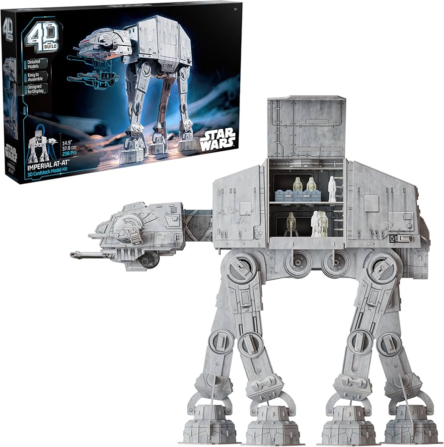 Amazon.com: 4D Build, Star Wars Imperial at-at 3D Model Kit, Star