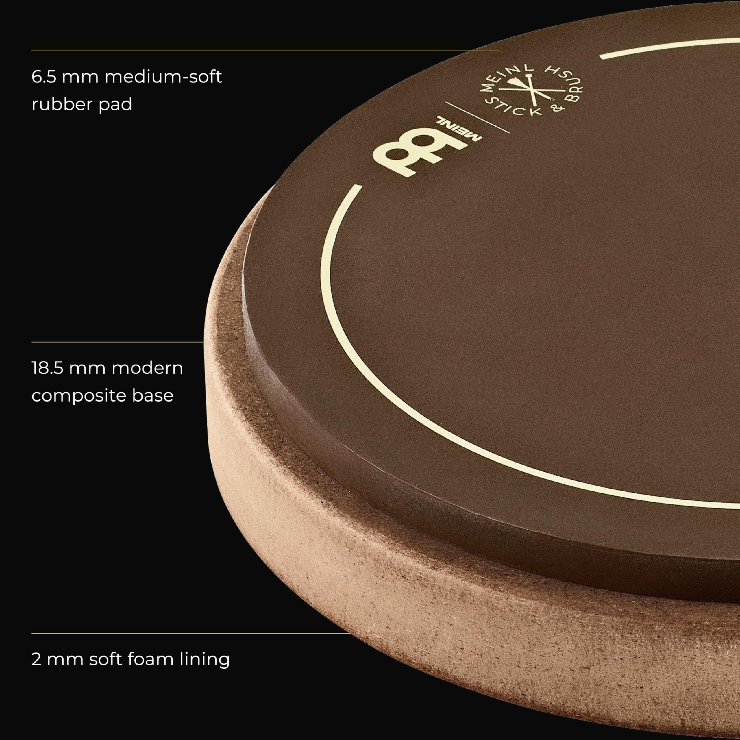 Meinl Stick & Brush 6 Zoll Practice Pad - Drum Übungspad - Schlagzeug Zubehör (SB508)