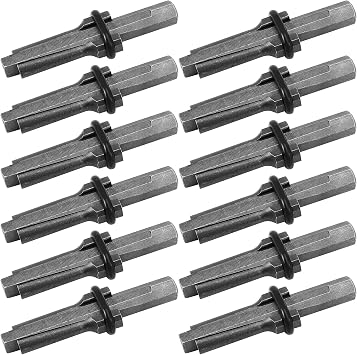 10 PCS Wedges and Feather Shims, 5/8 Inch Stone Splitter, Heavy Duty Stone Splitting Tools for Rocks