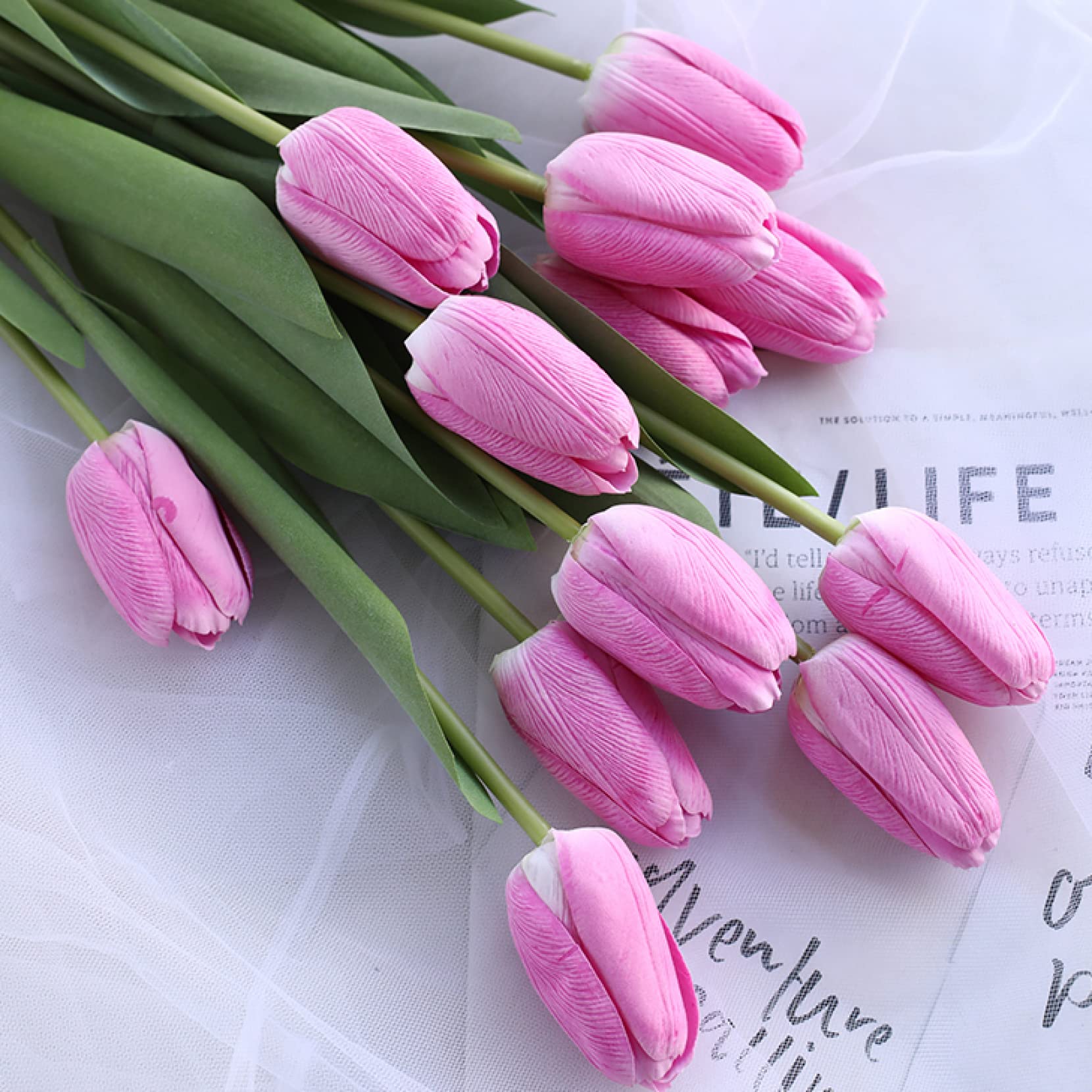 Amazon｜造花 枯れない花 アートフラワー ローズレッド 8本