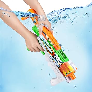 X-Shot Fast Fill Skin Hyperload 2 Pack ZURU Water Gun Water Blaster Toy Total 2 blasters to fill in water in just 1 second! Flame and splash